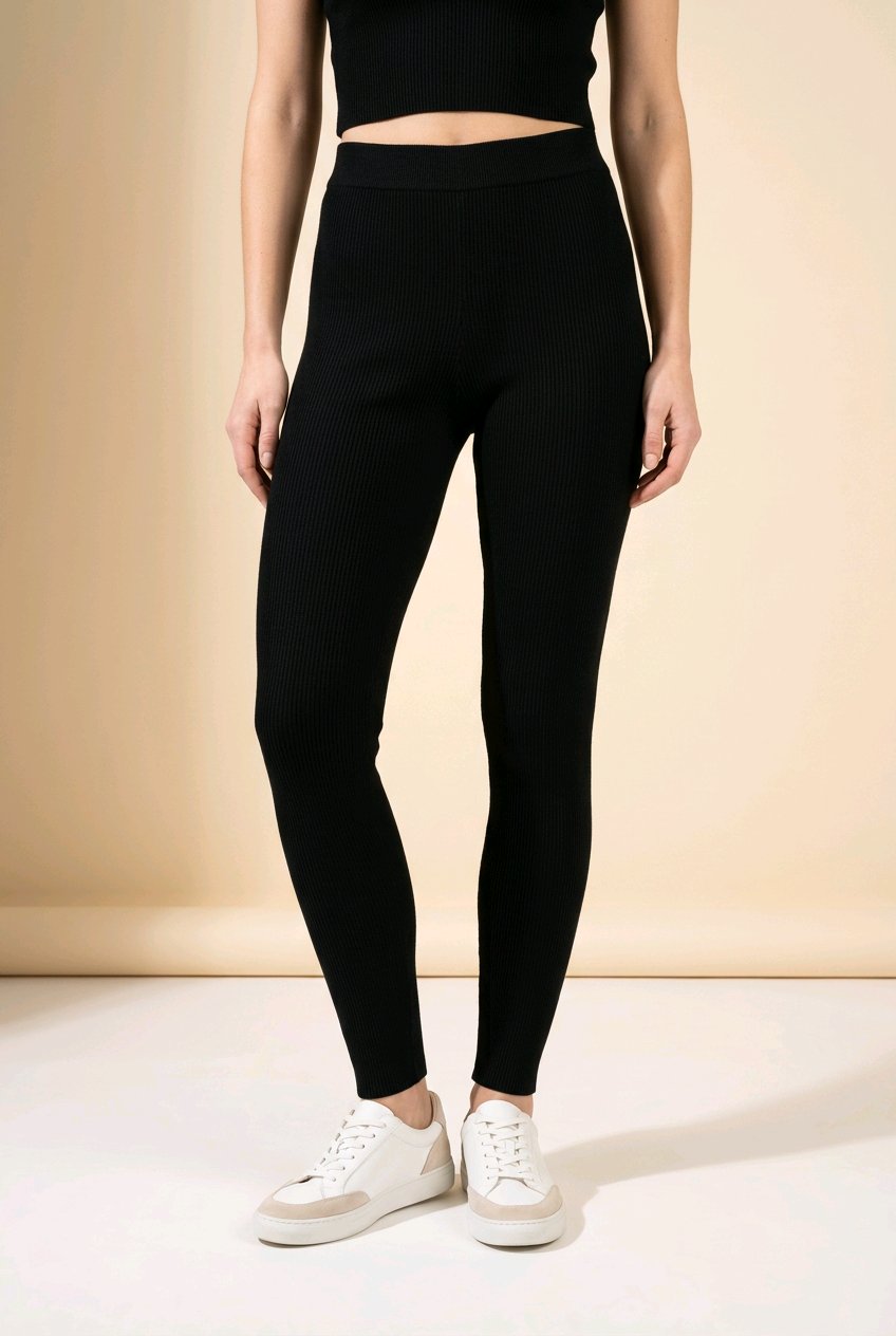 Women's Ribbed Extra-Fine Merino Wool Leggings