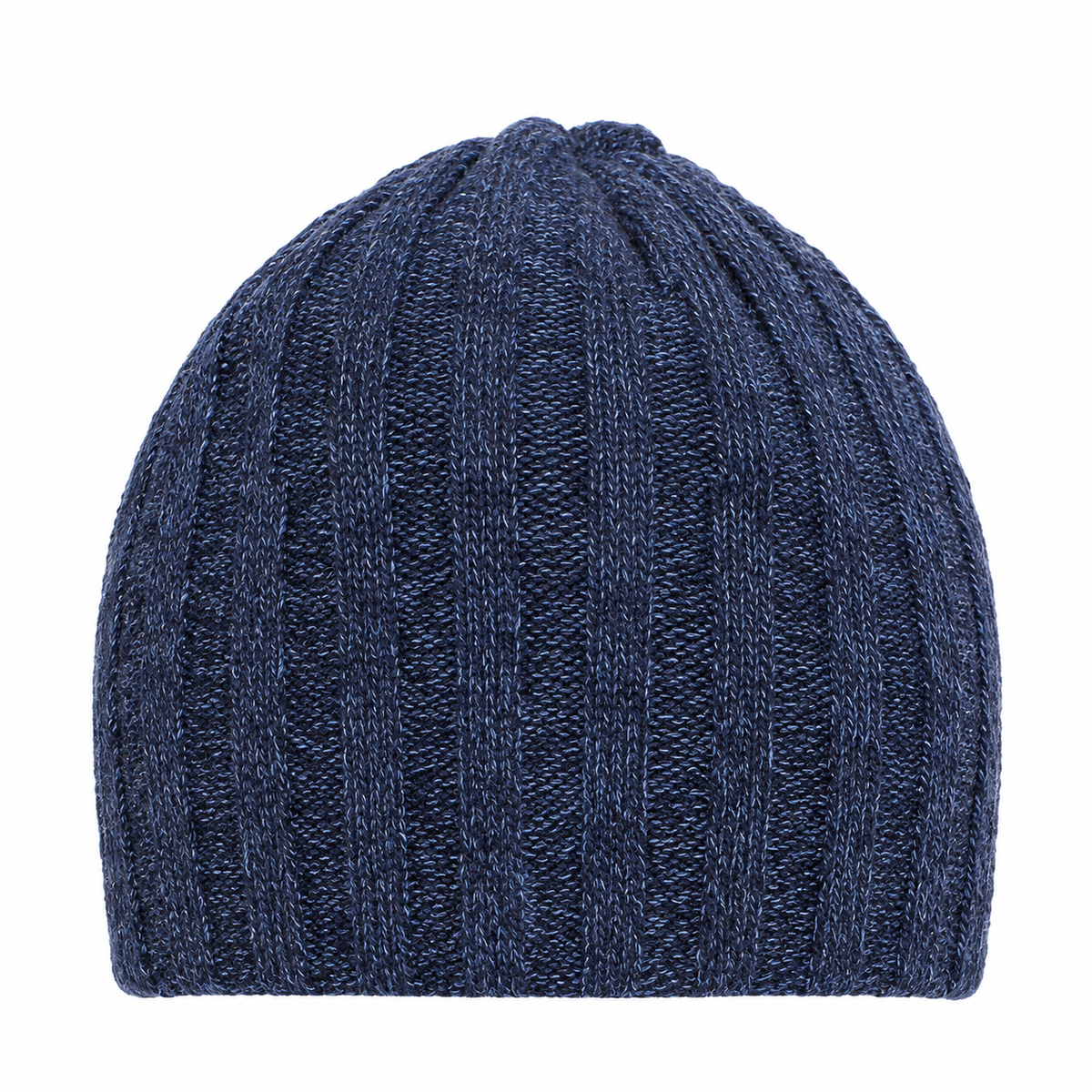 Due Toscani Bonnet côtelé en pur cachemire Couleurs chinées Fabriqué en Italie Élégance artisanale Accessoire polyvalent