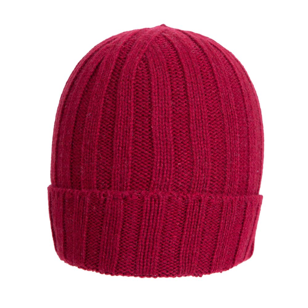 Berretto a coste in cashmere riciclato made in Prato