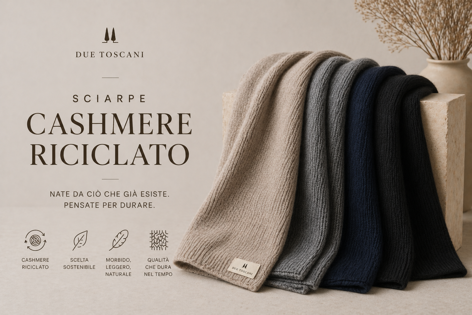 Sciarpe Cashmere Riciclato