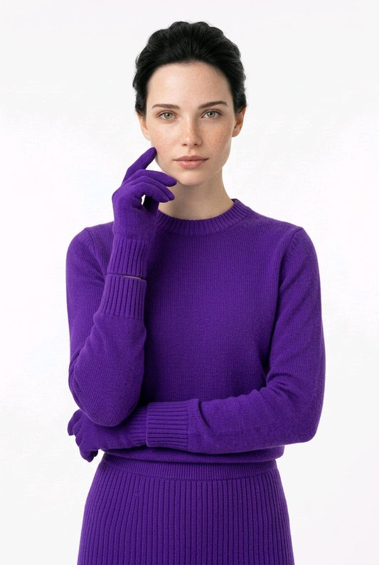 Women's Gloves in Pure Cashmere Made in Tuscany
