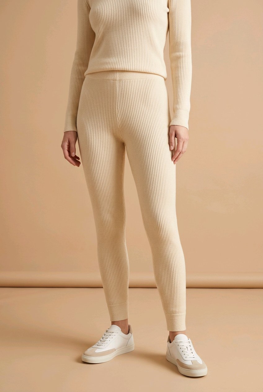 Women's Ribbed Extra-Fine Merino Wool Leggings