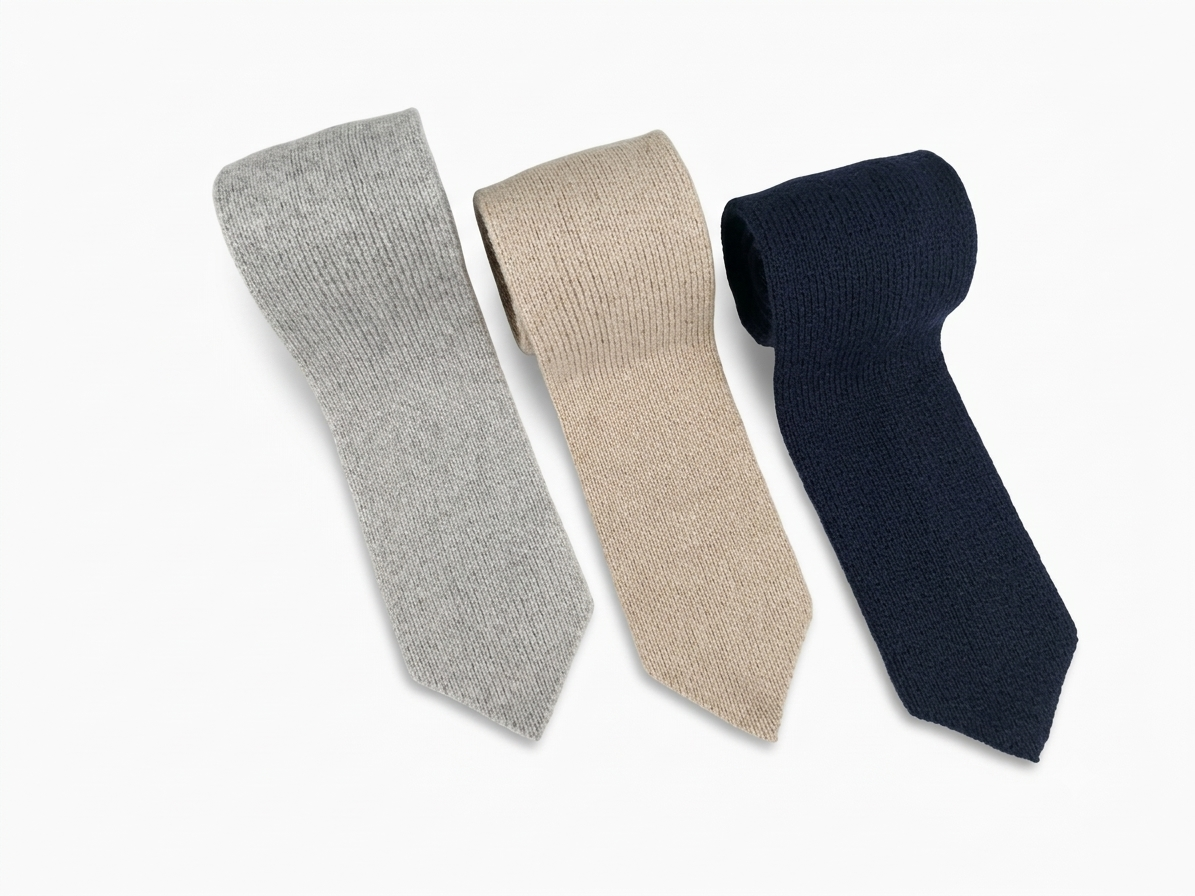 Recycled cashmere tie made in Italy