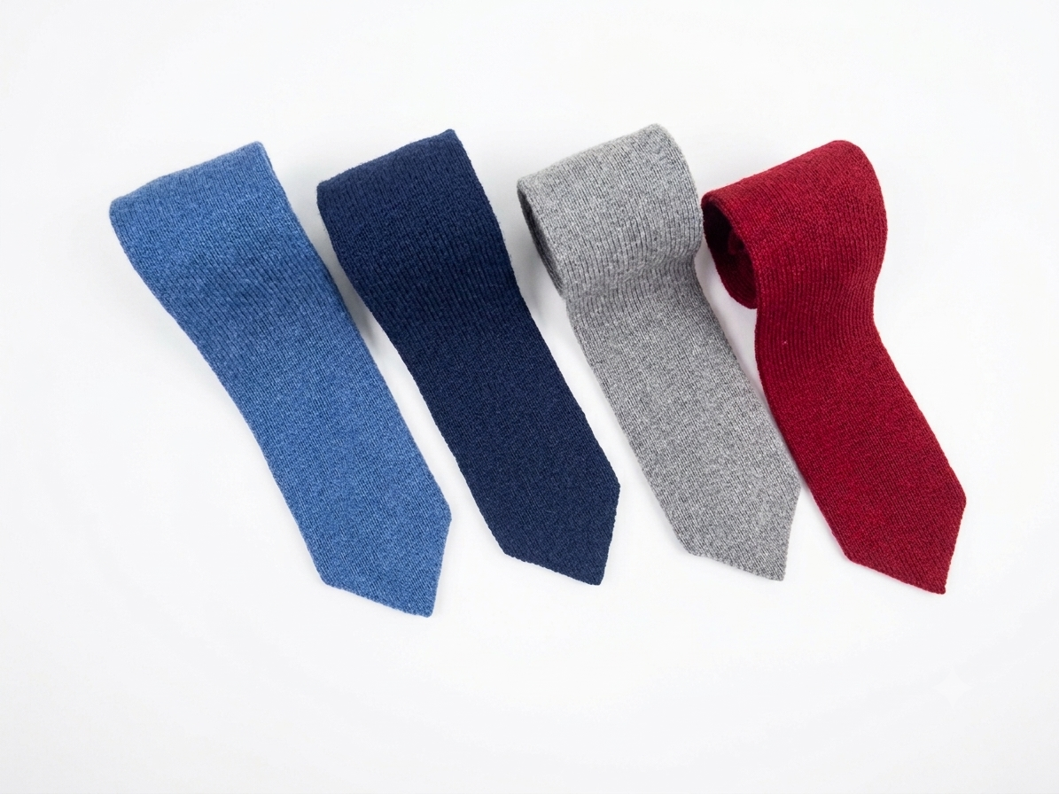 Recycled cashmere tie made in Italy