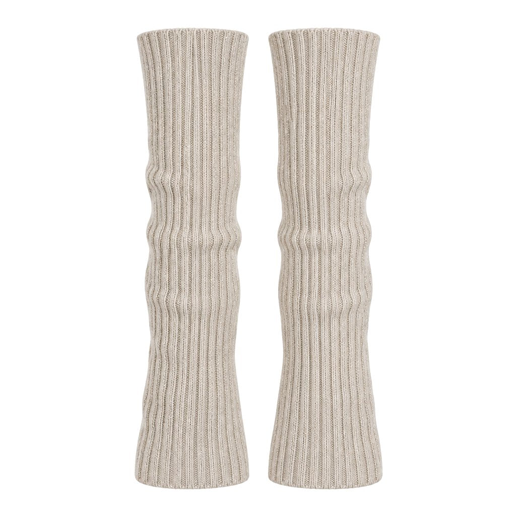 Manicotti donna a coste in puro cashmere vergine | Made in Italy