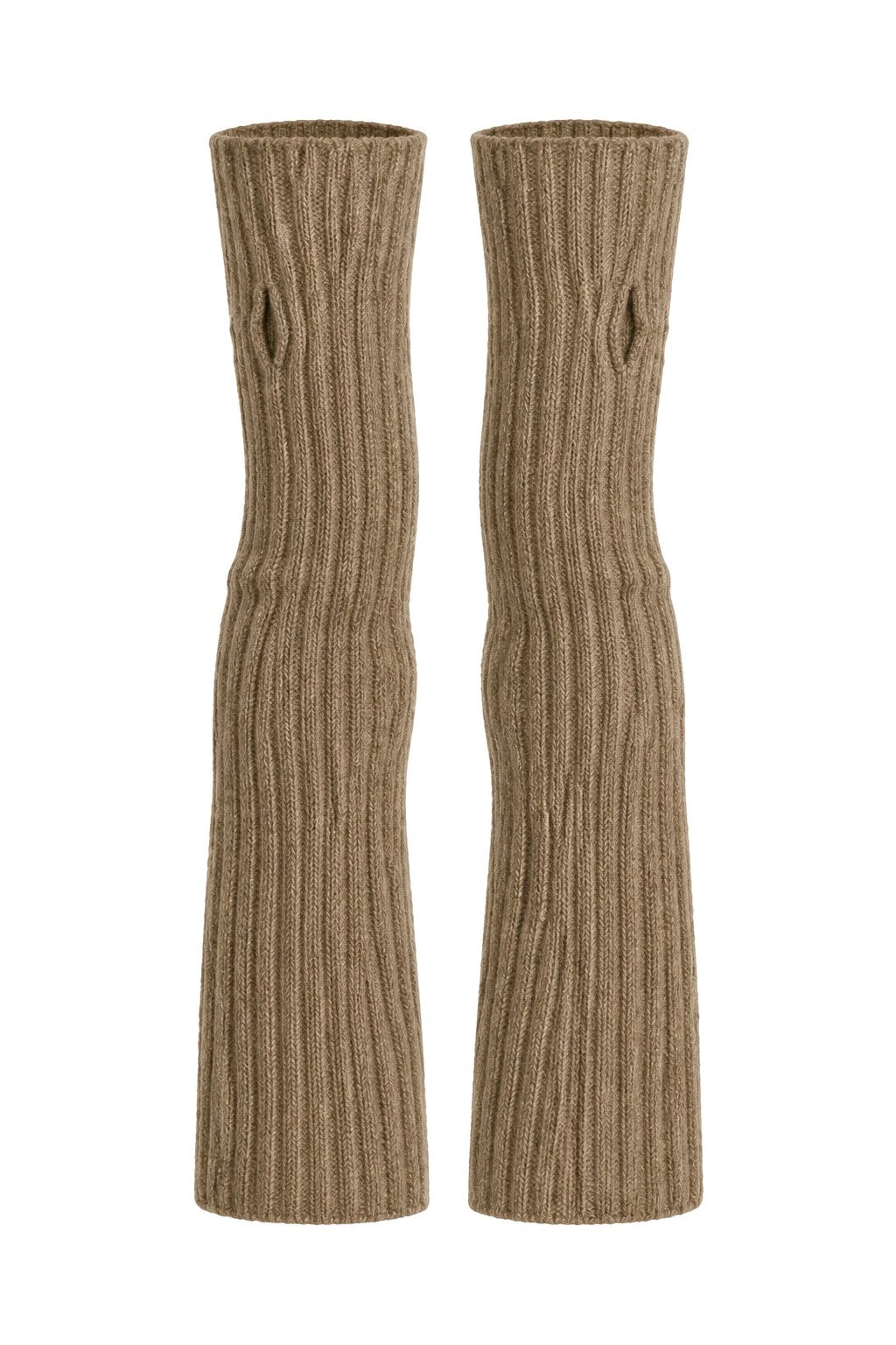 Manicotti donna a coste in puro cashmere vergine | Made in Italy
