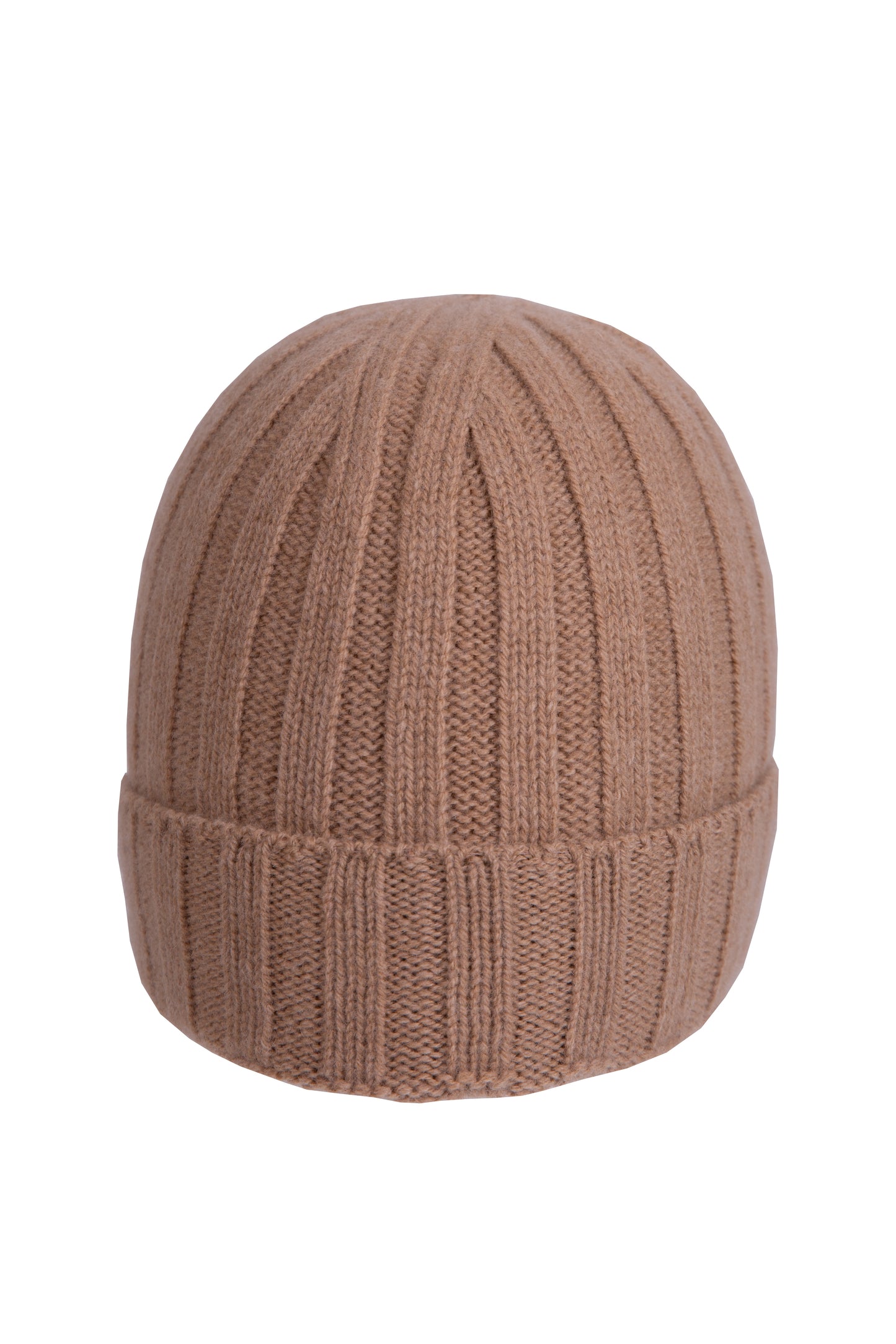 Unisex Merino Wool/Cashmere Ribbed Hat made in Italy