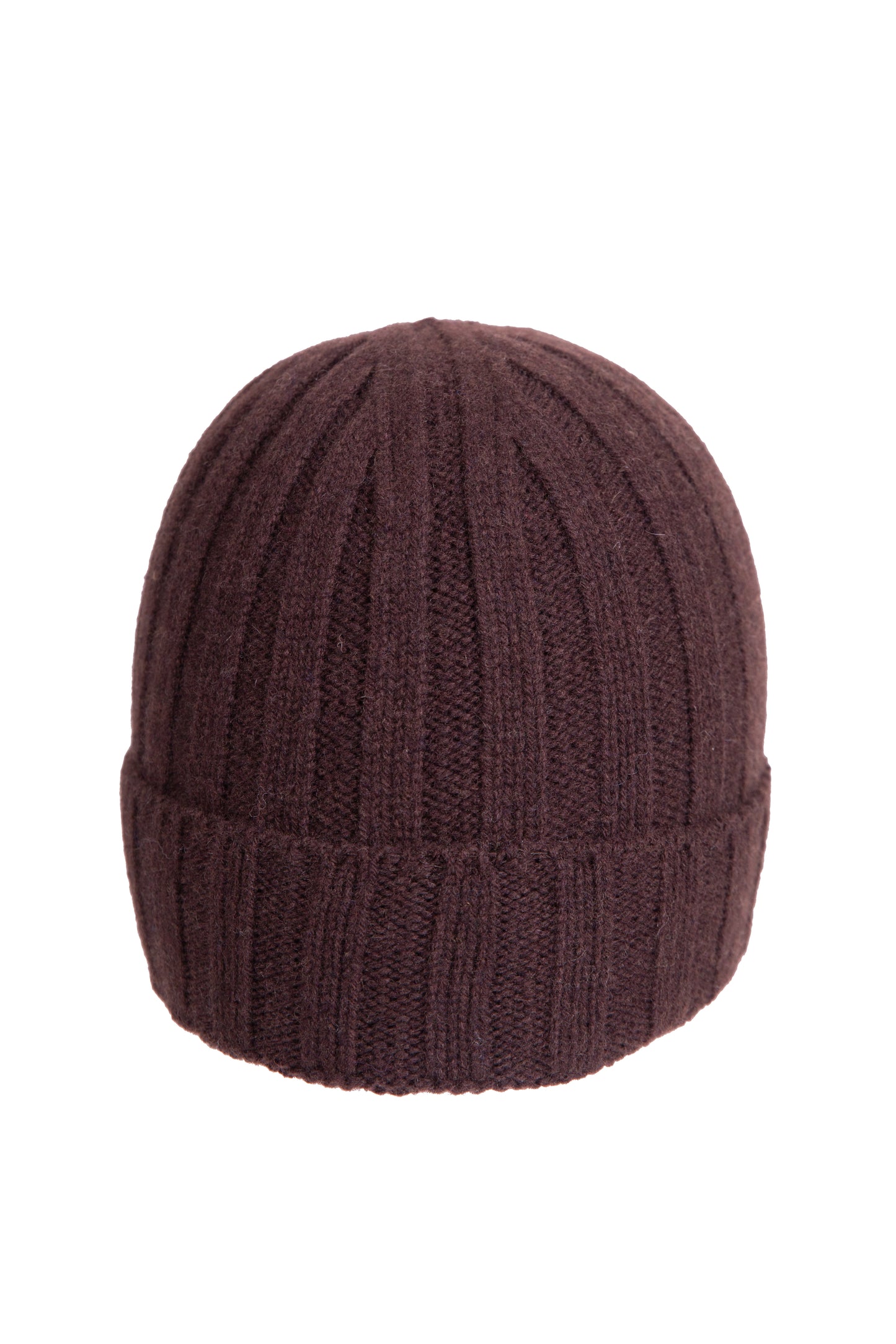 Unisex Merino Wool/Cashmere Ribbed Hat made in Italy