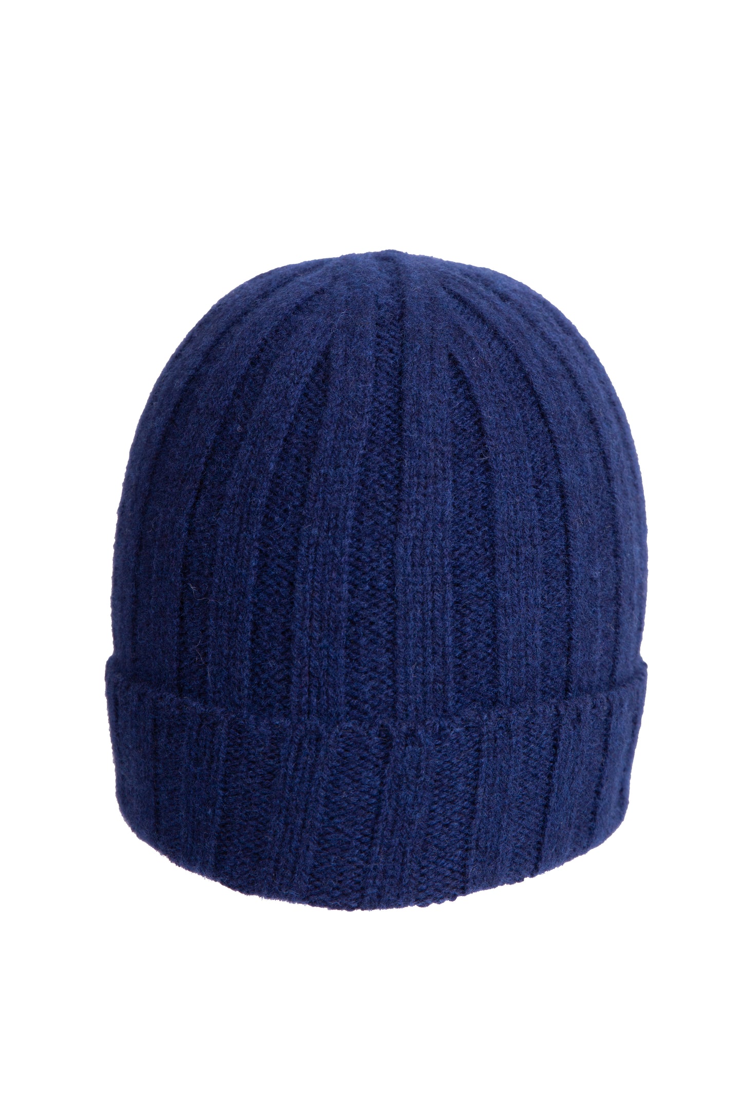 Unisex Merino Wool/Cashmere Ribbed Hat made in Italy