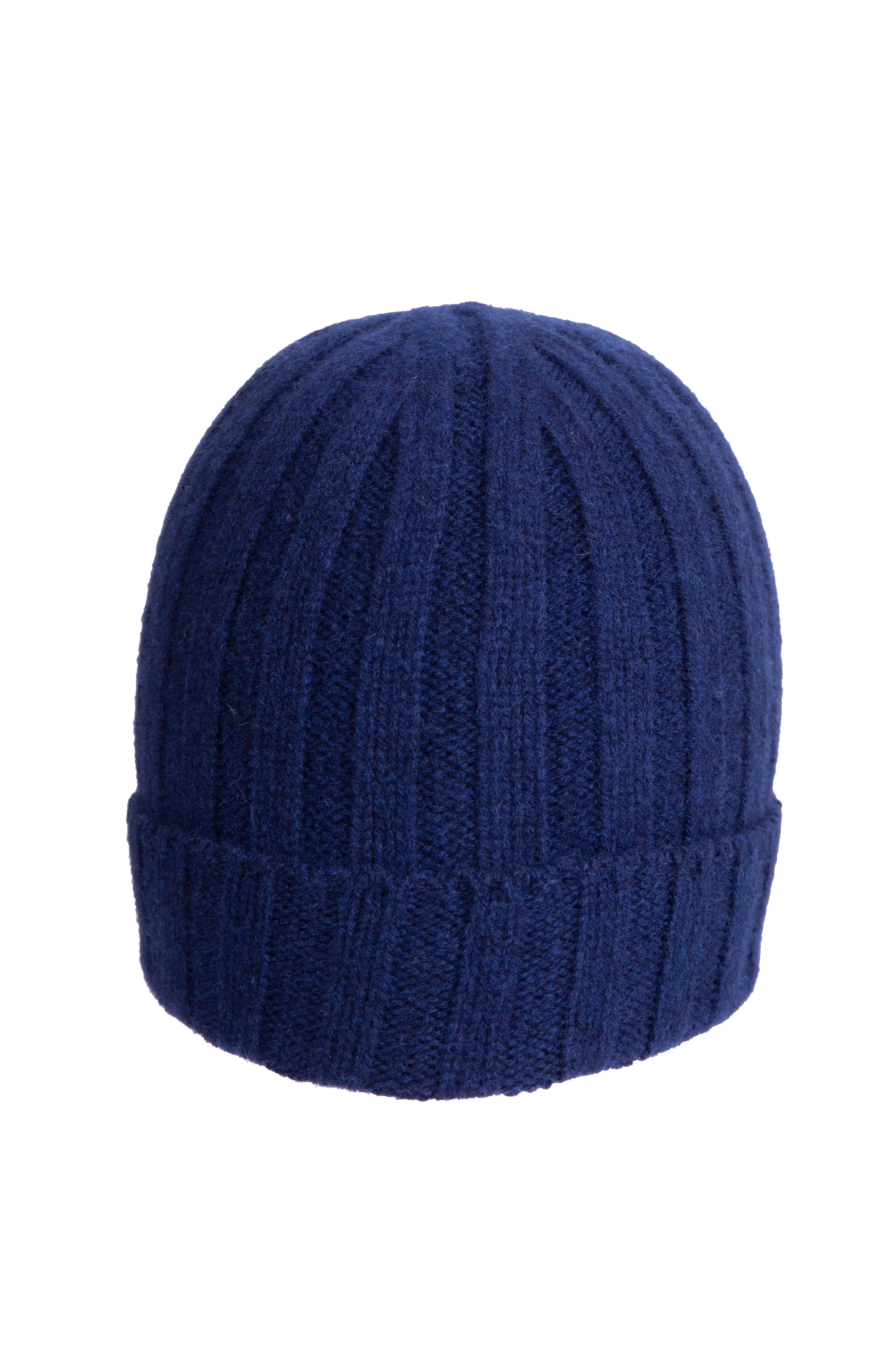 Berretto Lana Merinos/Cashmere a coste unisex made in Italy
