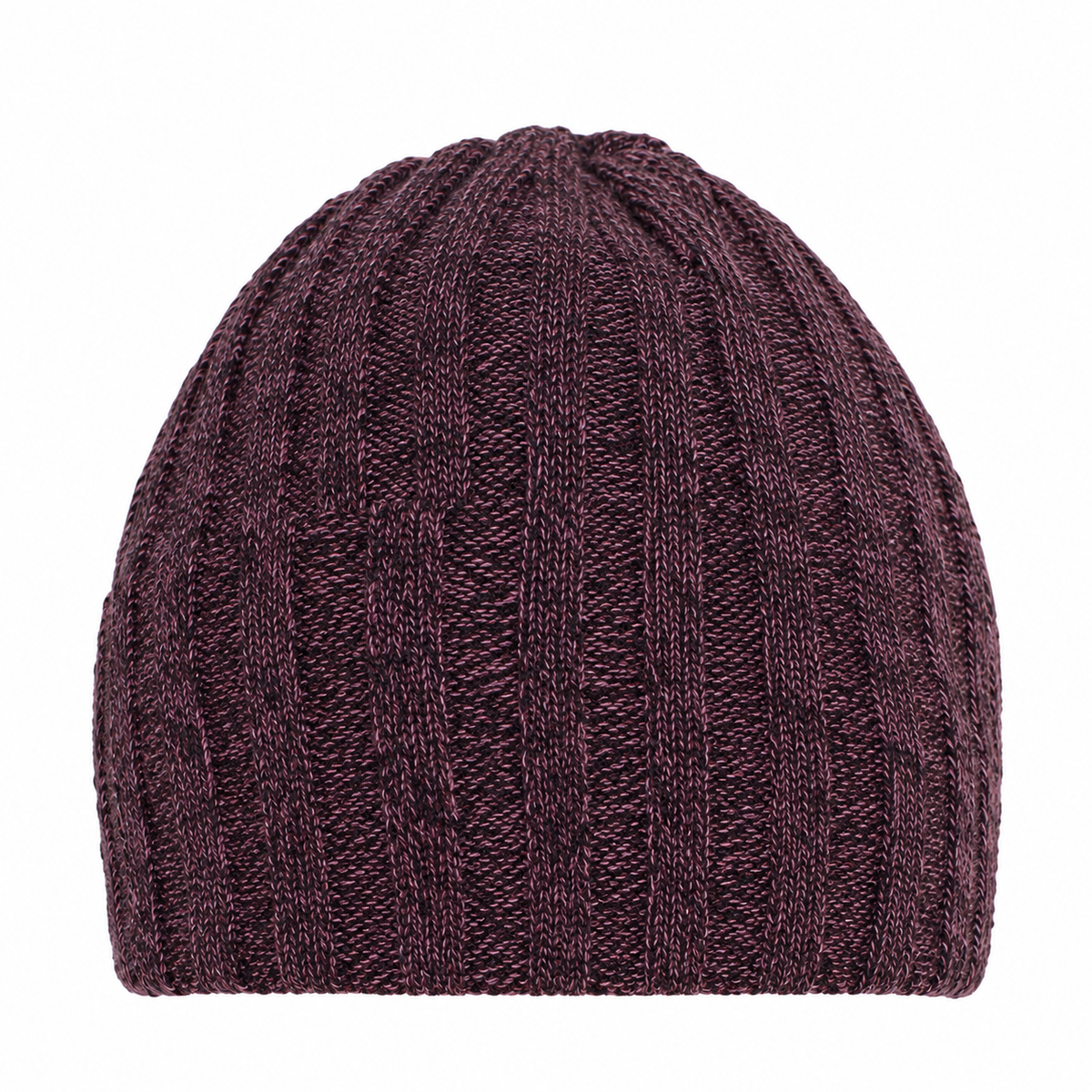 Due Toscani Bonnet côtelé en pur cachemire Couleurs chinées Fabriqué en Italie Élégance artisanale Accessoire polyvalent