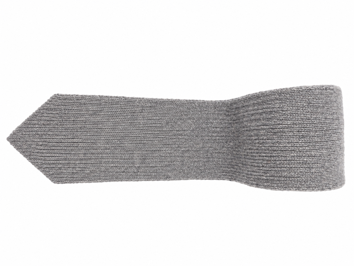 Recycled cashmere tie made in Italy