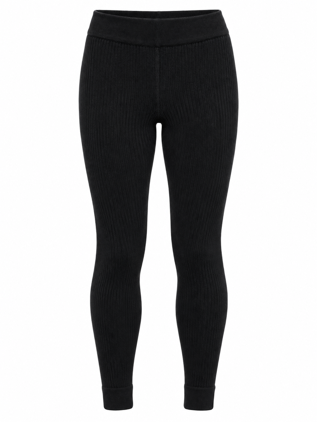 Legging Femme Côtelé en Laine Mérinos Extra-Fine