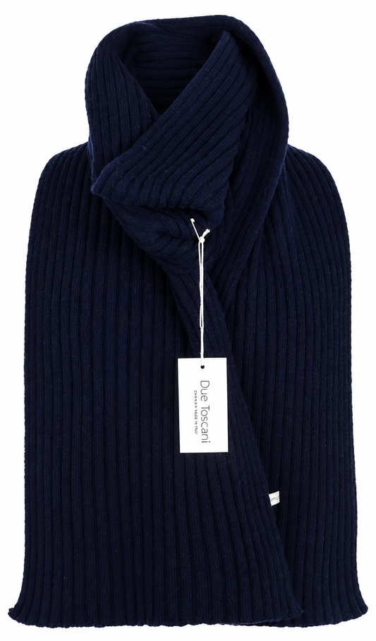 Ultra-Soft Ribbed Unisex Scarf in Pure Cashmere 30x180 cm Made in Italy Elegant and Timeless Accessory