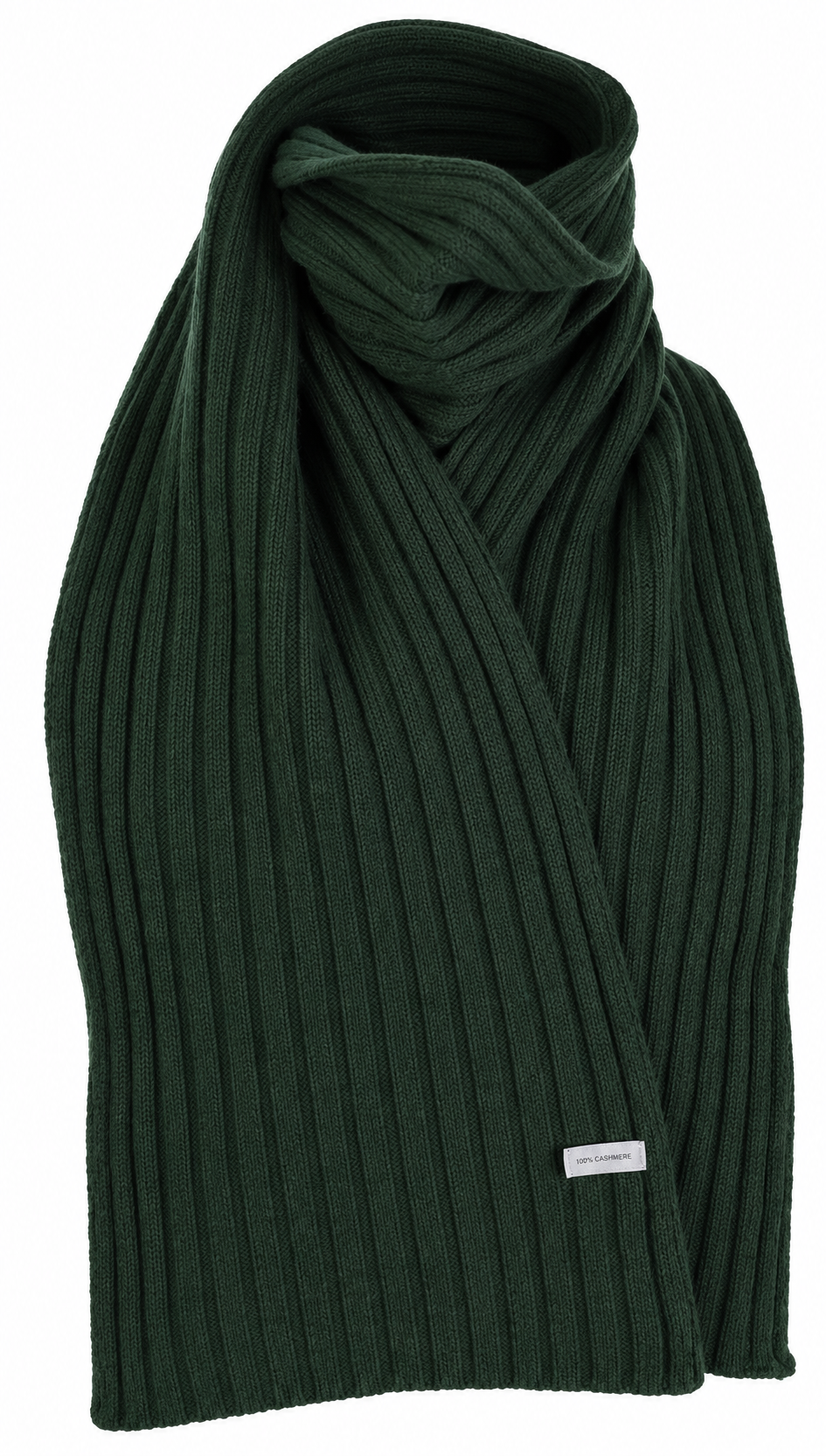 Ultra-Soft Ribbed Unisex Scarf in Pure Cashmere 30x180 cm Made in Italy Elegant and Timeless Accessory