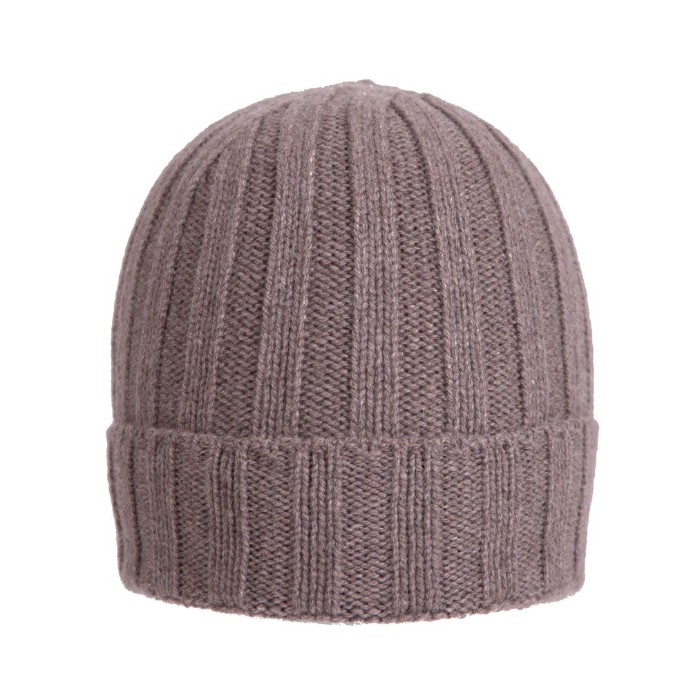 Berretto a coste in cashmere riciclato made in Prato