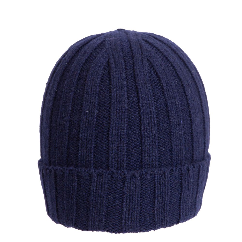 Berretto a coste in cashmere riciclato made in Prato