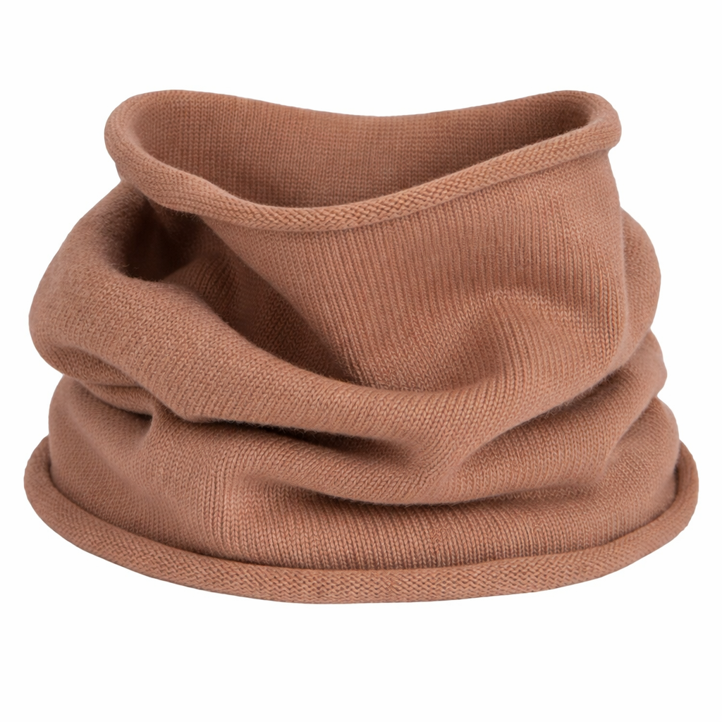 Scaldacollo Donna a Maglia Rasata Puro Cashmere Made in Italy