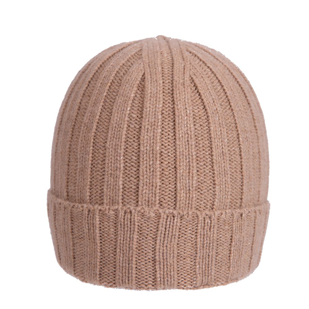 Berretto a coste in cashmere riciclato made in Prato