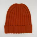 Cappellino a coste 100% cashmere superior Due Toscani Made in Tuscany