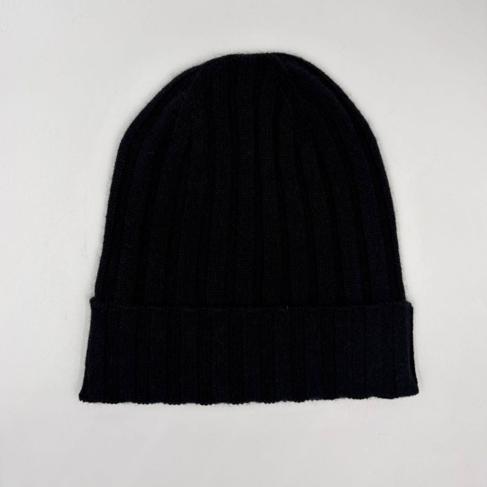 Cappellino a coste 100% cashmere superior Due Toscani Made in Tuscany