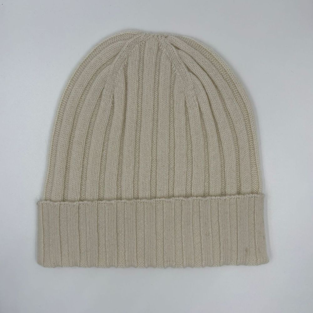 Cappellino a coste 100% cashmere superior Due Toscani Made in Tuscany