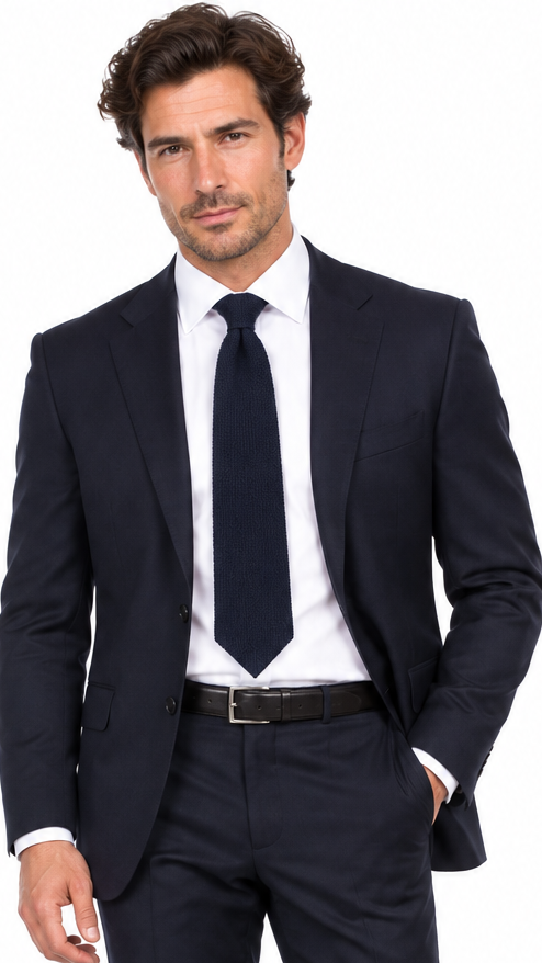 Cravatta in maglia di cashmere riciclato Made in Italy