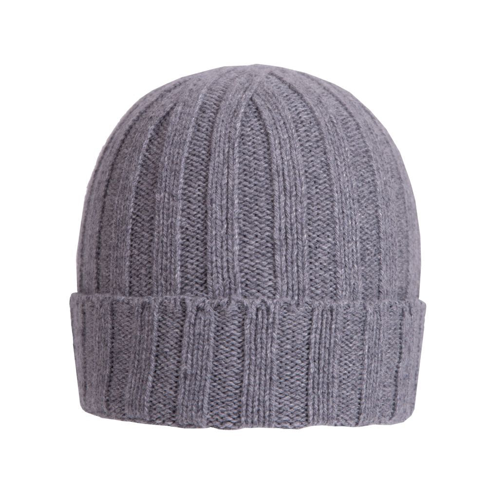 Berretto a coste in cashmere riciclato made in Prato