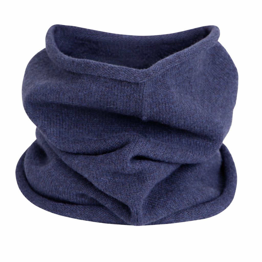 Scaldacollo Donna a Maglia Rasata Puro Cashmere Made in Italy