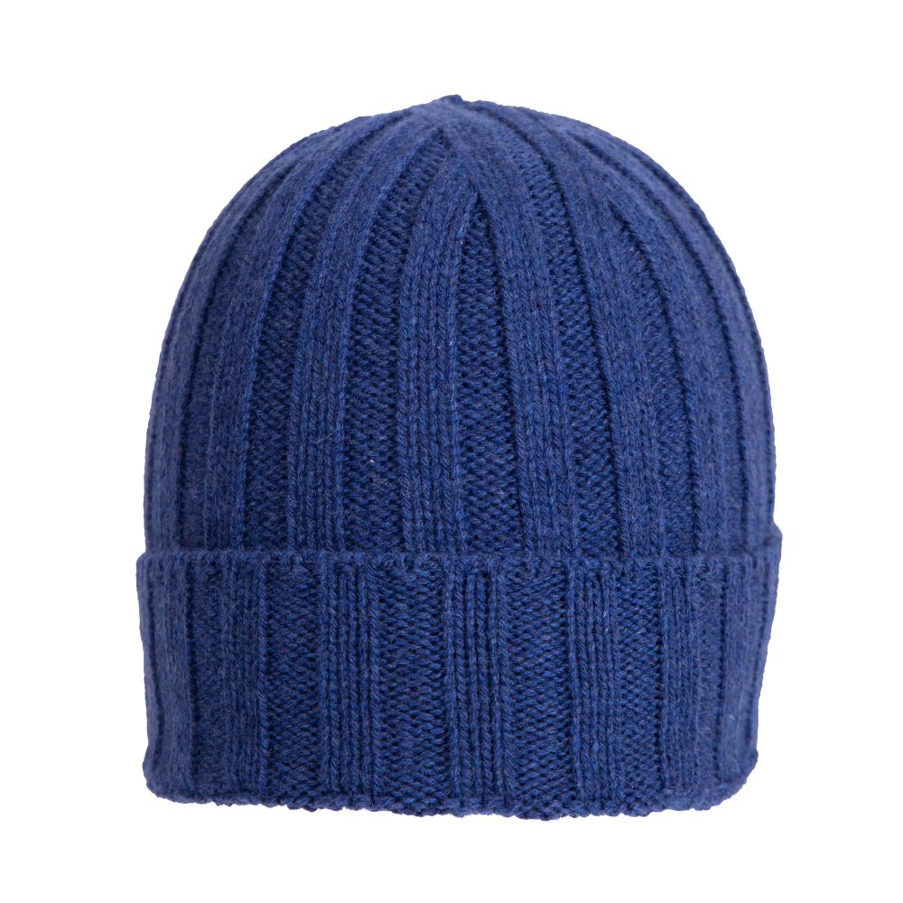 Berretto a coste in cashmere riciclato made in Prato