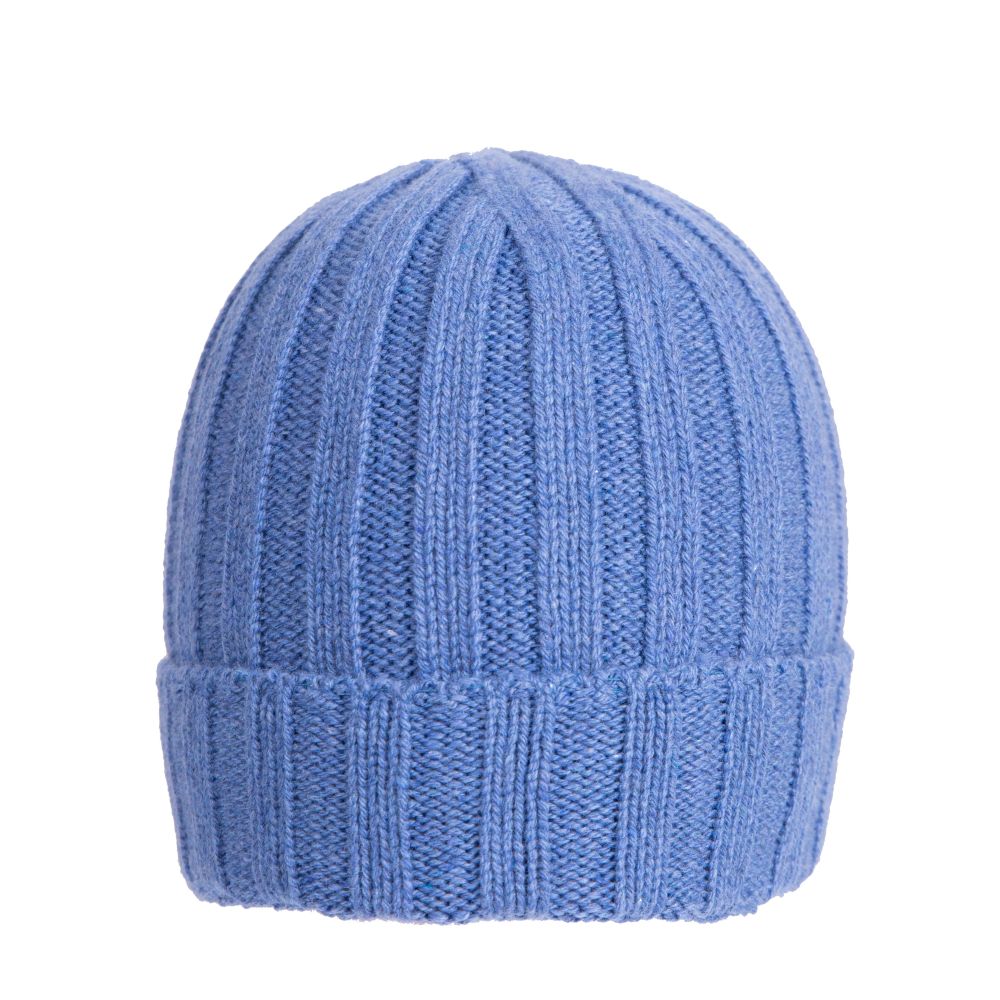 Berretto a coste in cashmere riciclato made in Prato