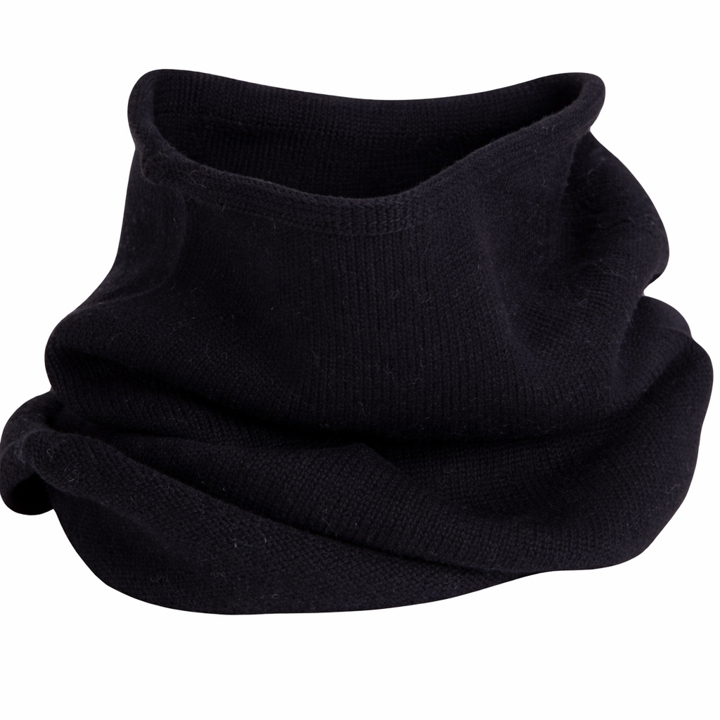 Scaldacollo Donna a Maglia Rasata Puro Cashmere Made in Italy