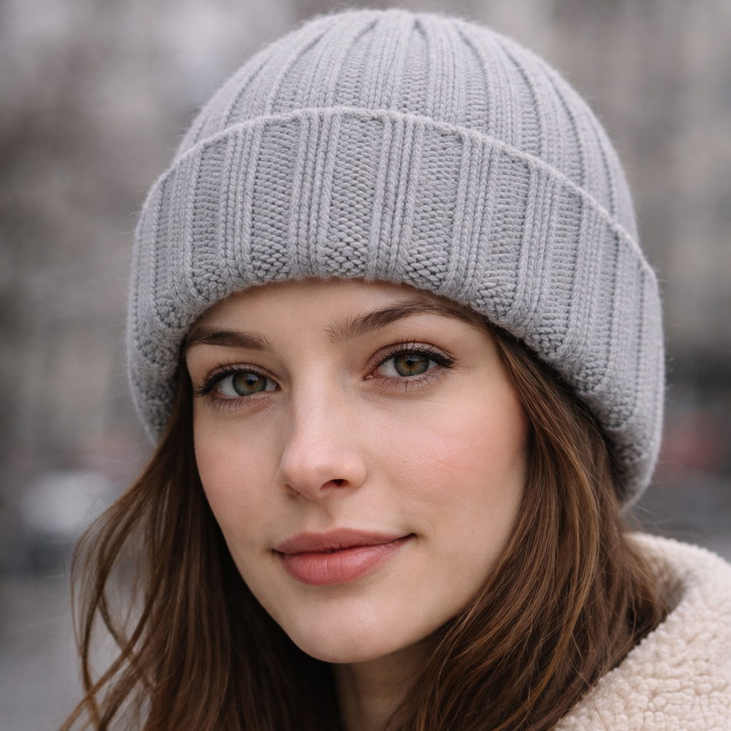 Due Toscani Cappellino a Coste in Puro Cashmere Made in Italy Unisex Eleganza Artigianale e Comfort Perfetto per Tutti i Giorni